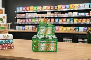 Comestíveis de CBD em formato alimentar