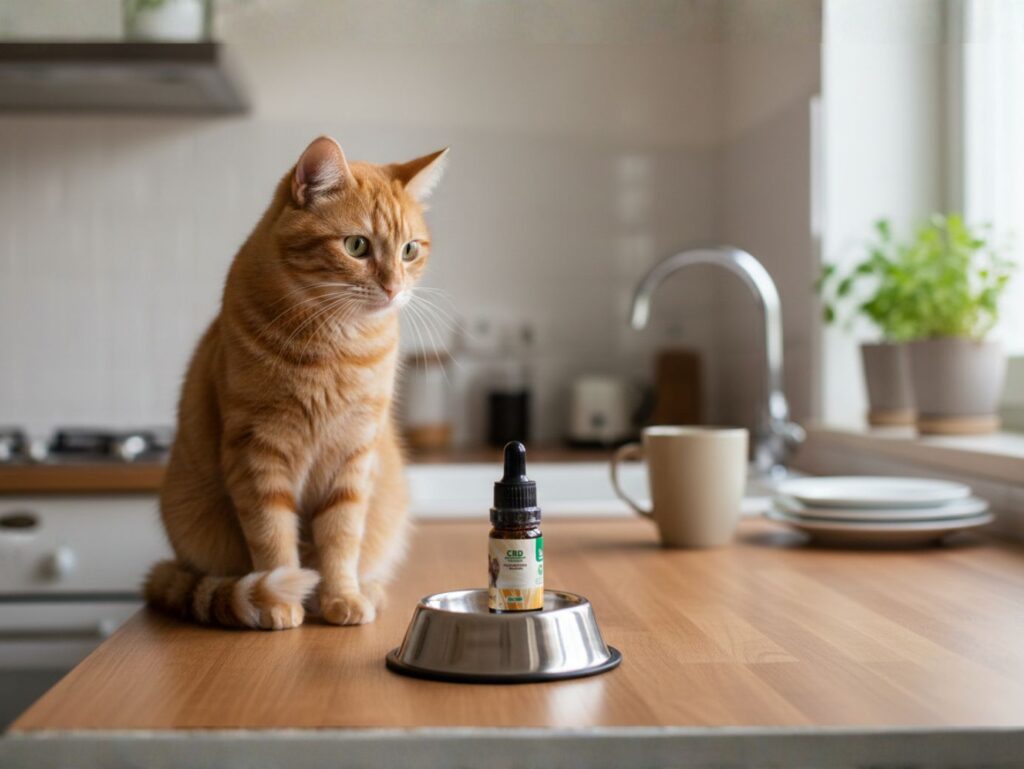 Óleo de fígado de bacalhau com CBD: o que é e o que deve considerar 1 óleo de fígado de bacalhau com CBD para gatos em ambiente doméstico