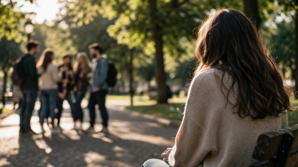CBD para ansiedade social representado por ambiente tranquilo com chá, vela e luz natural